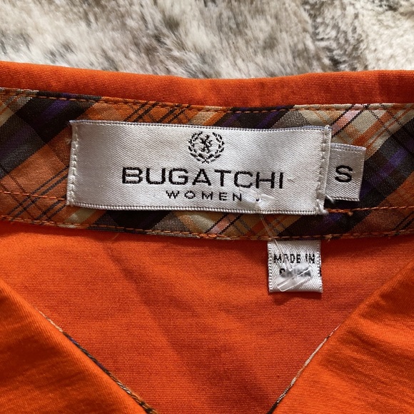 Bugatchi womens button down orange top - Picture 5 of 5